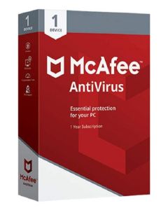 McAfee AntiVirus Protection 1-PC 1 Year