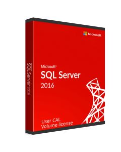 Microsoft SQL Server 2016 User CAL Volume license