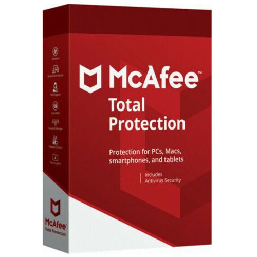 McAfee Total Protection 5 dispositivos 1 año