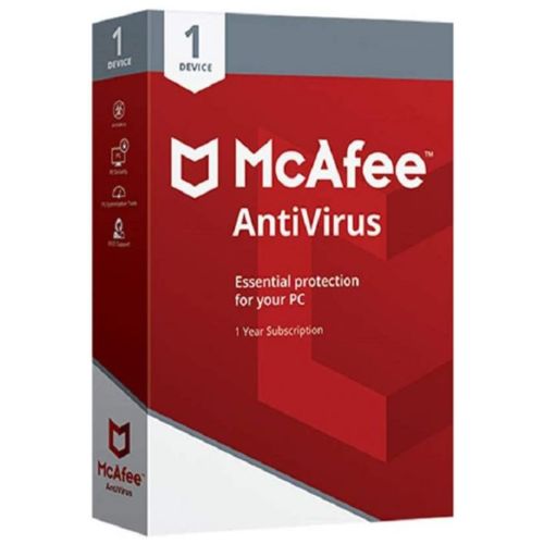 McAfee AntiVirus Protection 1-PC 1 rok