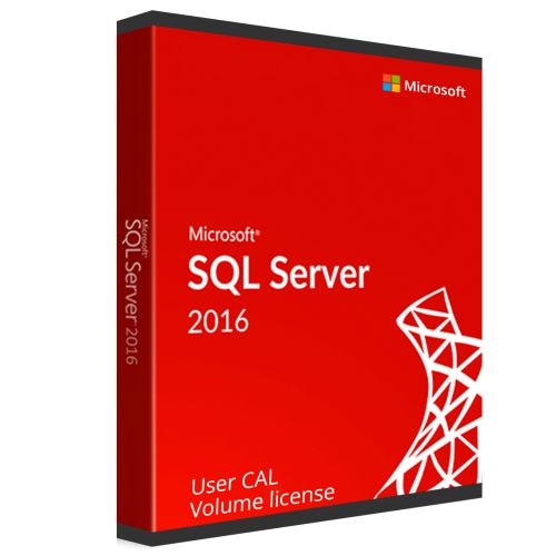 Microsoft SQL Server 2016 User CAL Volume license