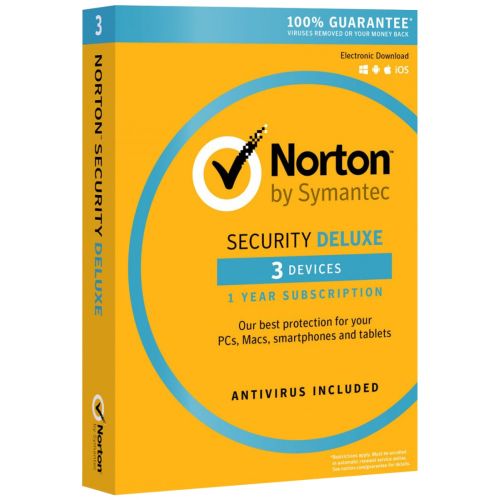 Norton Security Deluxe 3 dispositivi 1 anno